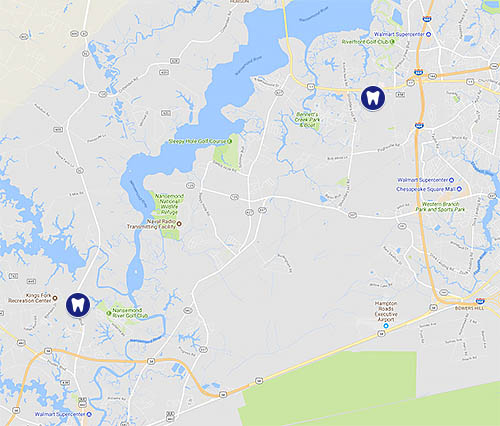 Suffolk VA Orthodontist Locations